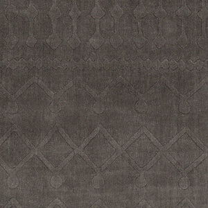 Surya Taraash Trh-2300 2'6" X 8' Luxurious Handmade Wool Rug - Modern Decor, Medium Pile, Spot Clean Only Charcoal Wool Trh2302-268