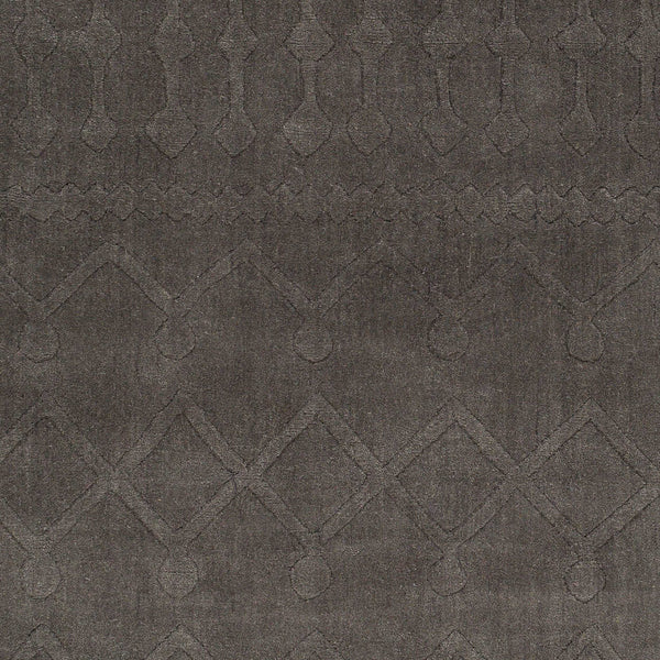 Surya Taraash Trh-2300 2'6" X 8' Luxurious Handmade Wool Rug - Modern Decor, Medium Pile, Spot Clean Only Charcoal Wool Trh2302-268