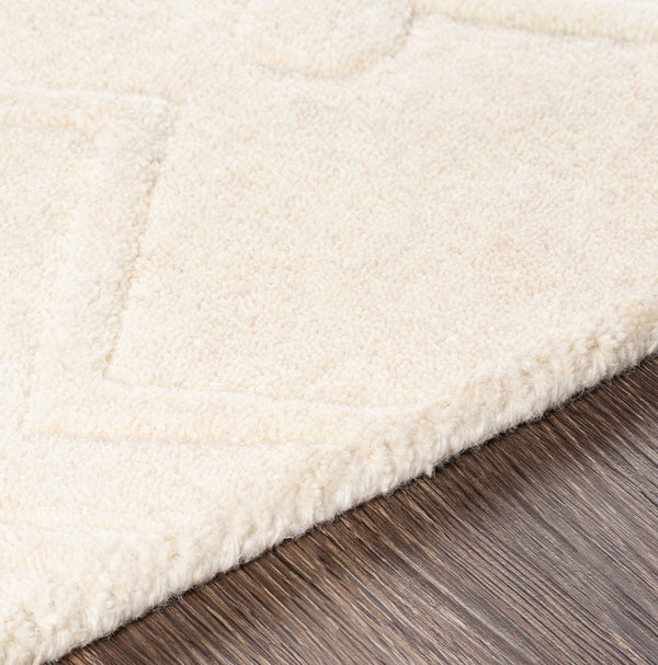 Surya Taraash Trh-2300 2'6" X 8' Luxurious Handmade Wool Rug - Modern Decor, Medium Pile, Spot Clean Only Beige Wool Trh2303-268