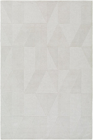 Livabliss Taraash Artisan Wool Area Rug Hand Loomed Arts and Crafts Style for Entryways Ivory, Pearl 9' x 12' TRH2307-912