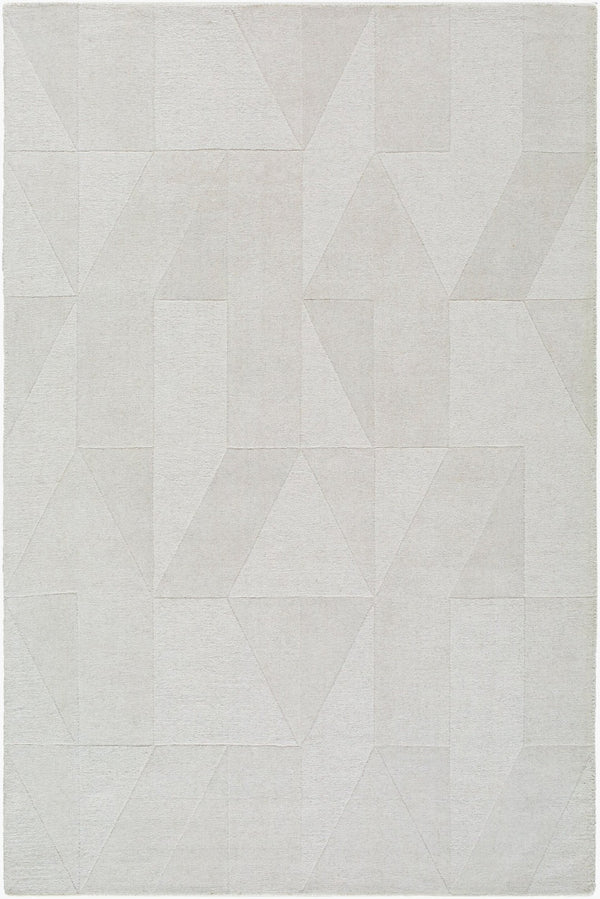 Livabliss Taraash Artisan Wool Area Rug Hand Loomed Arts and Crafts Style for Entryways Ivory, Pearl 9' x 12' TRH2307-912