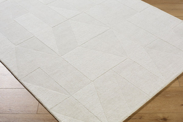 Livabliss Taraash Artisan Wool Area Rug Hand Loomed Arts and Crafts Style for Entryways Ivory, Pearl 9' x 12' TRH2307-912