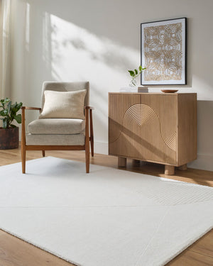 Livabliss Taraash Hand Loomed Wool Accent Rug Arts and Crafts Traditional Pattern for Entryways Ivory, Light Gr 5' x 7'6" TRH2308-576