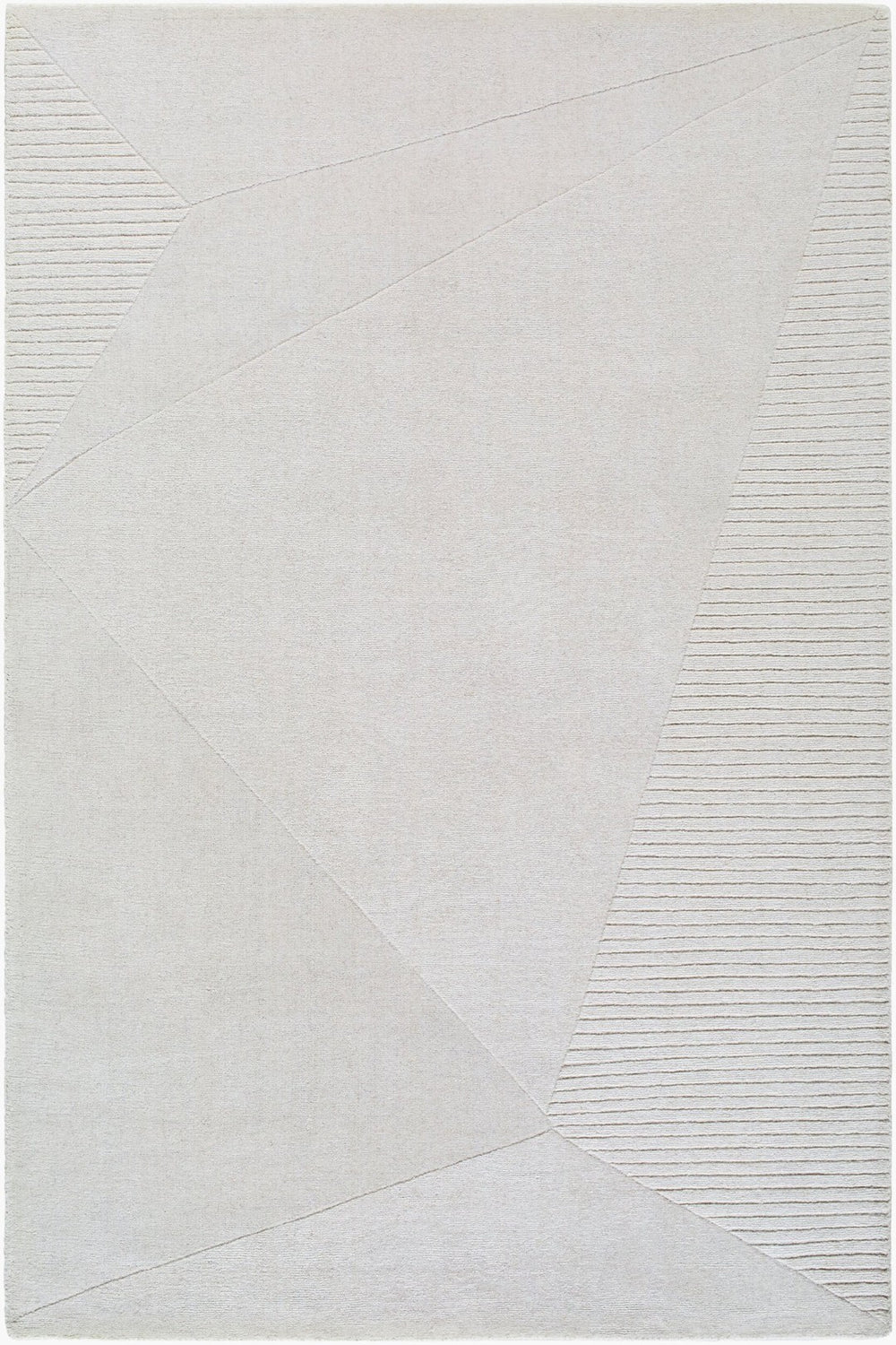 Livabliss Taraash Hand Loomed Wool Accent Rug Arts and Crafts Traditional Pattern for Entryways Ivory, Light Gr 5' x 7'6" TRH2308-576