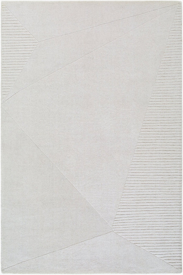 Livabliss Taraash Hand Loomed Wool Accent Rug Arts and Crafts Traditional Pattern for Entryways Ivory, Light Gr 5' x 7'6" TRH2308-576