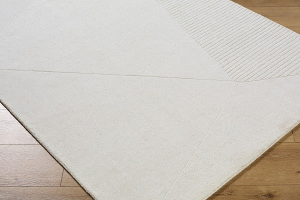 Livabliss Taraash Hand Loomed Wool Accent Rug Arts and Crafts Traditional Pattern for Entryways Ivory, Light Gr 5' x 7'6" TRH2308-576
