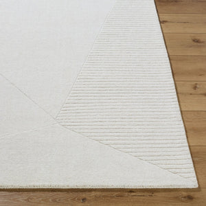 Livabliss Taraash Hand Loomed Wool Accent Rug Arts and Crafts Traditional Pattern for Entryways Ivory, Light Gr 5' x 7'6" TRH2308-576