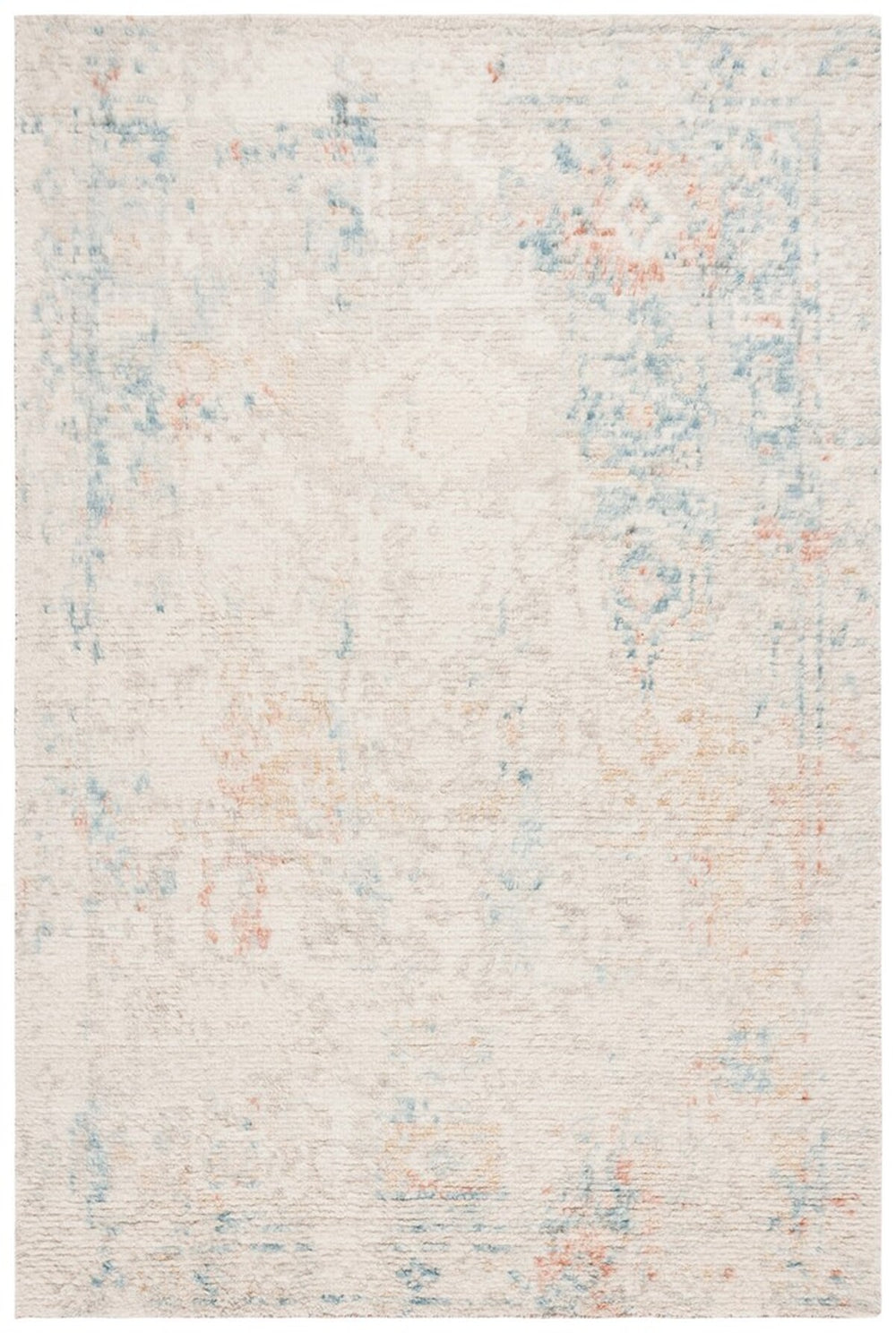 Safavieh Tribeca 114 Hand Knotted  Rug X23 Blue / Rust TRI114A-9
