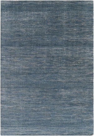 Surya Tribeca 10' X 14' Handmade Wool & Viscose Rug - Modern Minimalist Design For Timeless Home Elegance Ink Blue Wool,Viscose Tri2300-69