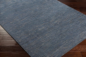 Surya Tribeca 10' X 14' Handmade Wool & Viscose Rug - Modern Minimalist Design For Timeless Home Elegance Ink Blue Wool,Viscose Tri2300-69
