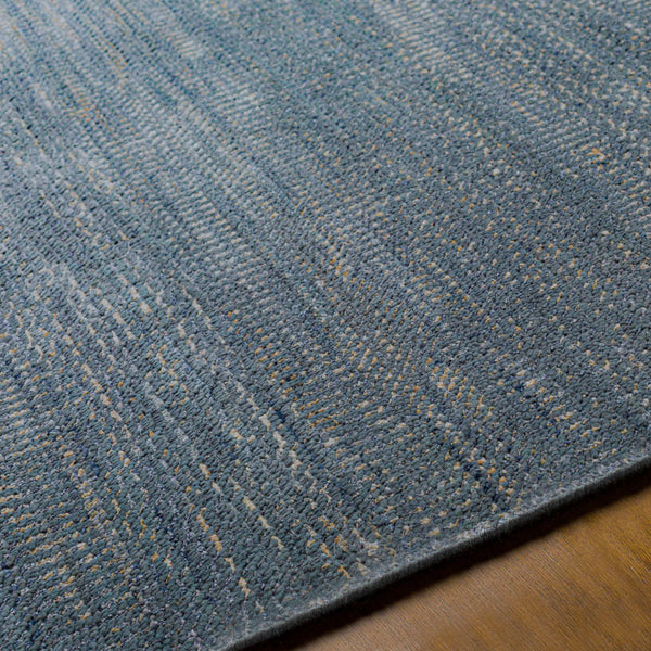 Surya Tribeca 10' X 14' Handmade Wool & Viscose Rug - Modern Minimalist Design For Timeless Home Elegance Ink Blue Wool,Viscose Tri2300-69
