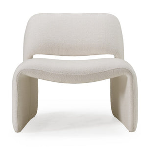 VIG Furniture Tristan Off-White Fabric Accent Chair With Winged Back, Gold Buttons, Plush Foam & Sinuous Springs VGOD-ZW-21101-CH