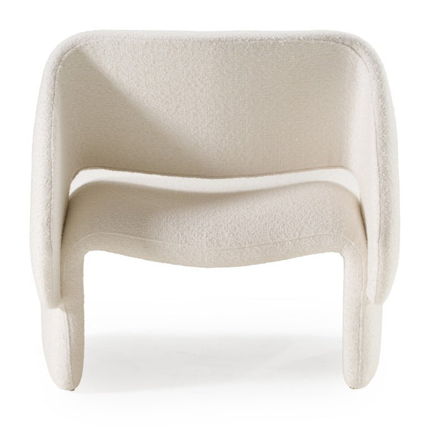 VIG Furniture Tristan Off-White Fabric Accent Chair With Winged Back, Gold Buttons, Plush Foam & Sinuous Springs VGOD-ZW-21101-CH