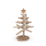 Rustic Teak Wood Christmas Tree, 25 in. XAB30202 Park Hill