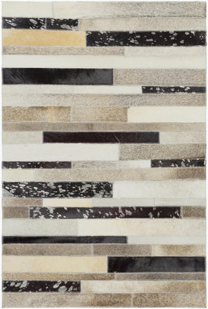 Surya Trail Trl-1120 Handmade 10' X 14' Rug - Modern Hair On Hide Design For Effortless Elegance Black Hair On Hide Trl1120-23