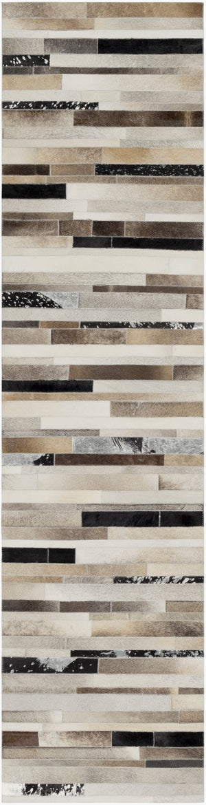 Surya Trail Trl-1120 Handmade 10' X 14' Rug - Modern Hair On Hide Design For Effortless Elegance Black Hair On Hide Trl1120-28