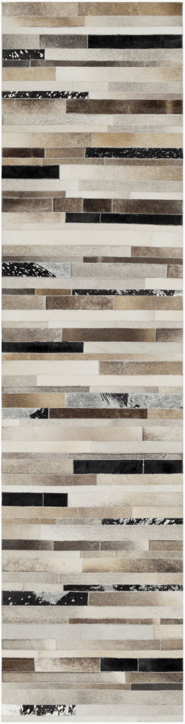 Surya Trail Trl-1120 Handmade 10' X 14' Rug - Modern Hair On Hide Design For Effortless Elegance Black Hair On Hide Trl1120-28