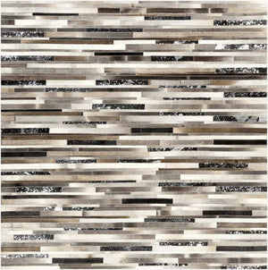 Surya Trail Trl-1120 Handmade 10' X 14' Rug - Modern Hair On Hide Design For Effortless Elegance Black Hair On Hide Trl1120-8sq