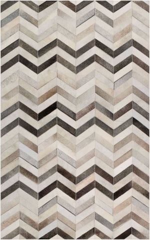 Surya Trail Trl-1120 Handmade 10' X 14' Rug - Modern Hair On Hide Design For Effortless Elegance Light Gray Hair On Hide Trl1129-1215