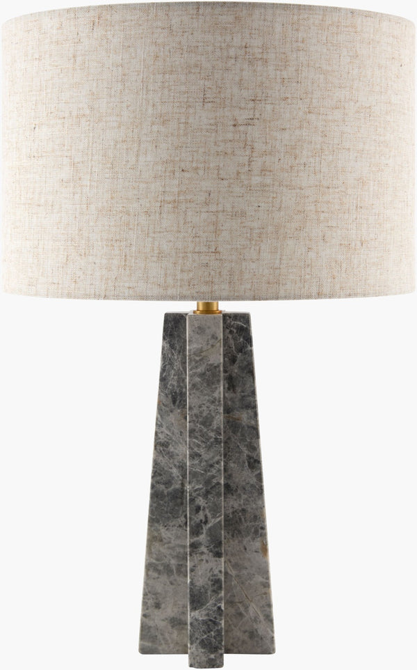 Surya Torrelle Felt Cotton Table Lamp Soft Modern Light for Bedside or Living Room TRLE-001