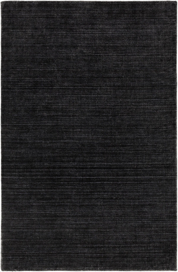 Surya Torino Modern Handmade 2' X 3' Area Rug - Luxurious Viscose & Wool Blend, Elegant Design For Your Home Black Wool,Viscose Trn2300-23