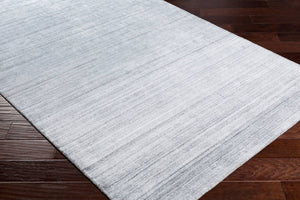 Surya Torino Modern Handmade 2' X 3' Area Rug - Luxurious Viscose & Wool Blend, Elegant Design For Your Home Light Slate Wool,Viscose Trn2302-1014