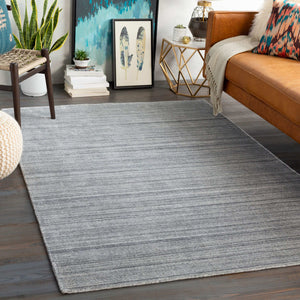 Surya Torino Modern Handmade 2' X 3' Area Rug - Luxurious Viscose & Wool Blend, Elegant Design For Your Home Light Slate Wool,Viscose Trn2302-1014