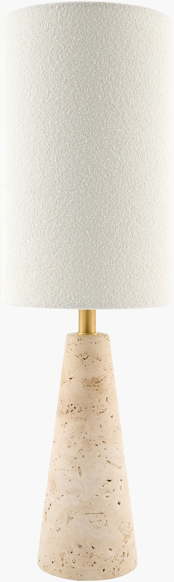 Surya Tarnu Slim Felt Cotton Accent Lamp for Nightstand or Console in Minimalist Decor TRNU-001