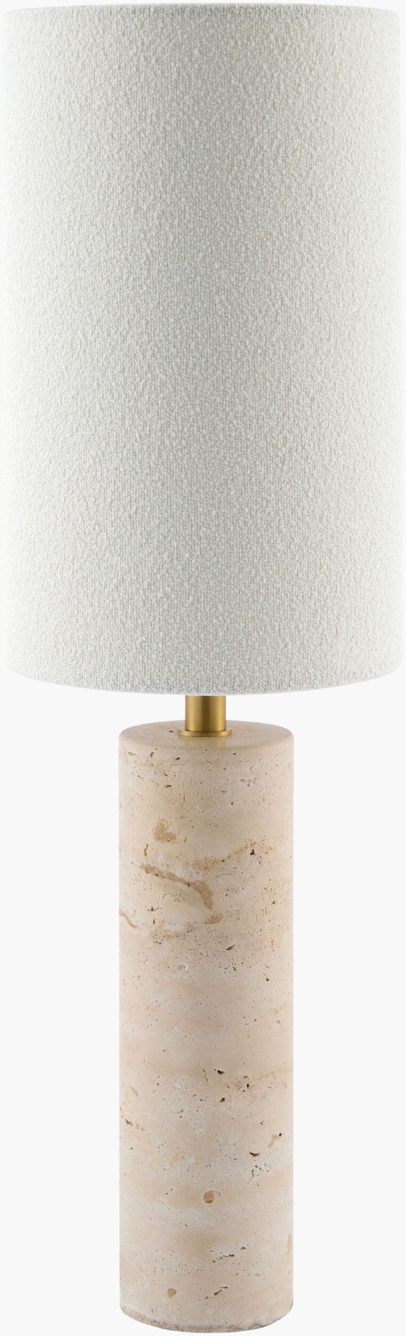 Surya Tarnu Felt Cotton Cylindrical Table Lamp for Bedside or Reading Nook Minimalist Style TRNU-002