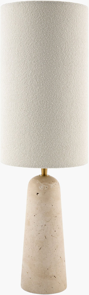 Surya Tarnu Cylindrical Felt Cotton Table Lamp Soft Warm Glow for Minimalist Bedroom Decor TRNU-003