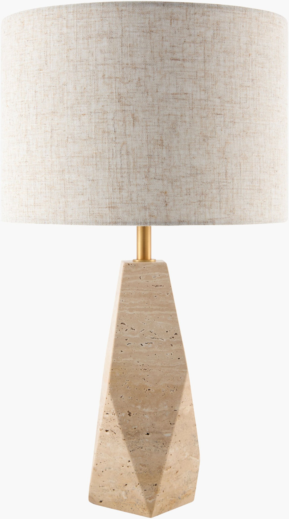 Surya Tarnu Felt Cotton Table Lamp Soft Matte Minimalist Light for Bedside or Console TRNU-004