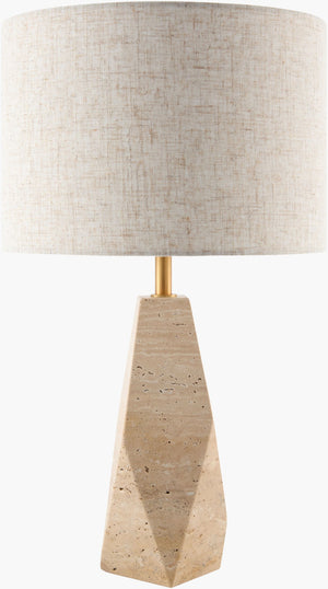Surya Tarnu Felt Cotton Table Lamp Soft Matte Minimalist Light for Bedside or Console TRNU-004