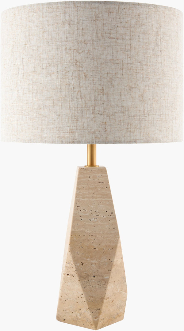 Surya Tarnu Felt Cotton Table Lamp Soft Matte Minimalist Light for Bedside or Console TRNU-004