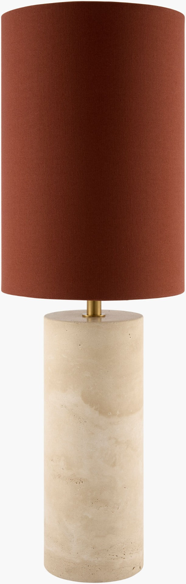 Surya Tarnu Felt and Cotton Minimalist Table Lamp Slim Profile for Nightstand or Console TRNU-005