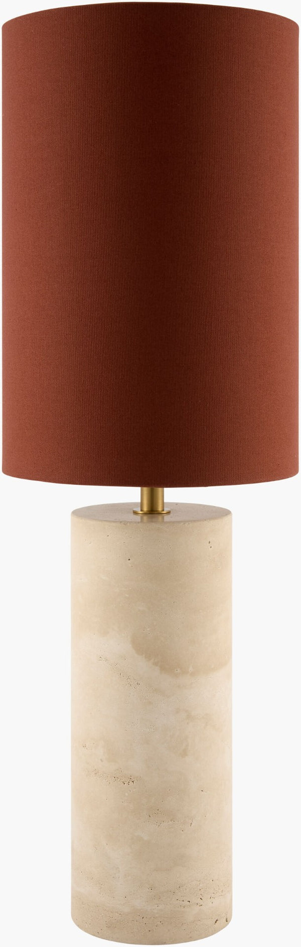Surya Tarnu Felt and Cotton Minimalist Table Lamp Slim Profile for Nightstand or Console TRNU-005