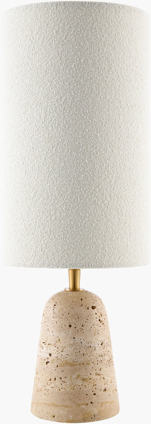 Surya Tarnu Slim Felt Cotton Shade Table Lamp for Bedside Ambient Scandinavian Decor TRNU-007