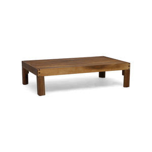 English Elm Cambridge Acacia Wood Outdoor L Shaped Sectional Sofa Set with Teak Finish Patio 63705.00BGE
