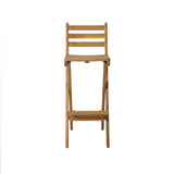 Christopher Knight Home® Noble House Outdoor Acacia Wood Folding Patio Barstool, 31" Seat Height, Teak, 1 Pc