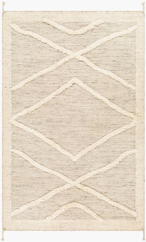 Surya Tripoli 2' X 3' Handmade Wool Rug - Bohemian Global Style For Cozy Living Room Transformation! Beige Wool Trp2300-23