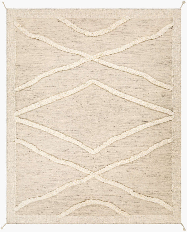 Surya Tripoli 2' X 3' Handmade Wool Rug - Bohemian Global Style For Cozy Living Room Transformation! Beige Wool Trp2300-810