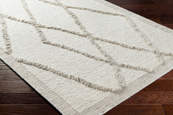 Surya Tripoli 2' X 3' Handmade Wool Rug - Bohemian Global Style For Cozy Living Room Transformation! Cream Wool Trp2301-69