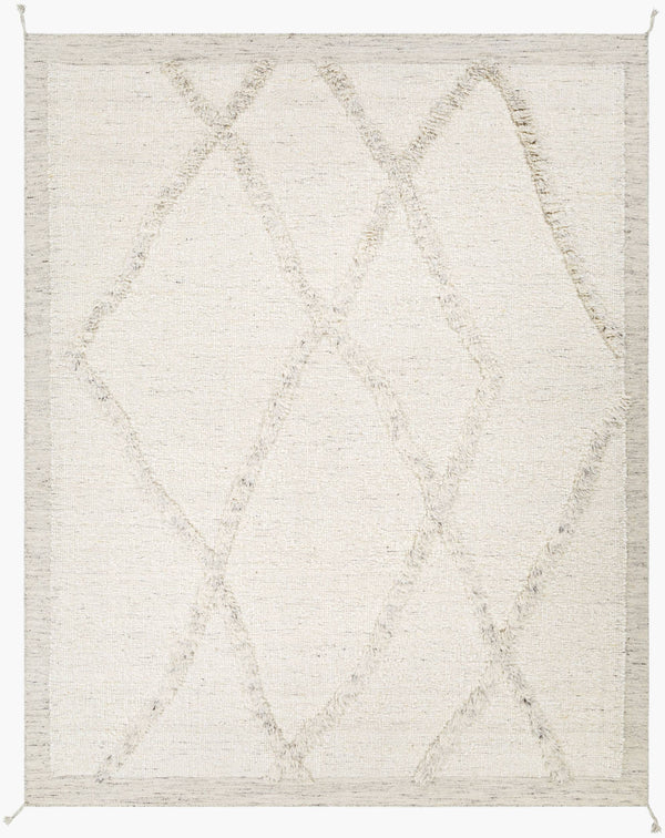 Surya Tripoli 2' X 3' Handmade Wool Rug - Bohemian Global Style For Cozy Living Room Transformation! Cream Wool Trp2301-810