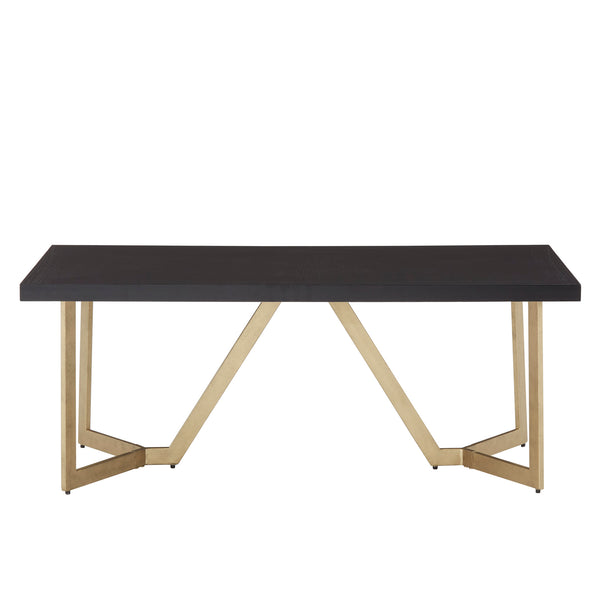 Homelegance By Top-Line DuBose Black and Gold Metal Base Tables Black Metal