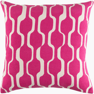 Surya Trudy 18" X 18" Cotton Accent Pillow - Durable, Stylish Decor Piece For Modern Home Revitalization Fuchsia Cotton,Cotton Trud7124-1818p