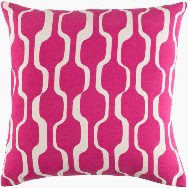 Surya Trudy 18" X 18" Cotton Accent Pillow - Durable, Stylish Decor Piece For Modern Home Revitalization Fuchsia Cotton,Cotton Trud7124-1818p