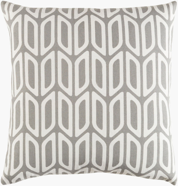 Surya Trudy 18" X 18" Cotton Accent Pillow - Durable, Stylish Decor Piece For Modern Home Revitalization Gray Cotton,Cotton Trud7130-1818d