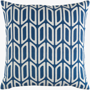 Surya Trudy 18" X 18" Cotton Accent Pillow - Durable, Stylish Decor Piece For Modern Home Revitalization Blue Cotton,Cotton Trud7132-1818p