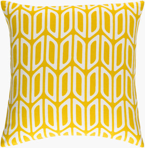 Surya Trudy 18" X 18" Cotton Accent Pillow - Durable, Stylish Decor Piece For Modern Home Revitalization Yellow Cotton,Cotton Trud7134-1818p