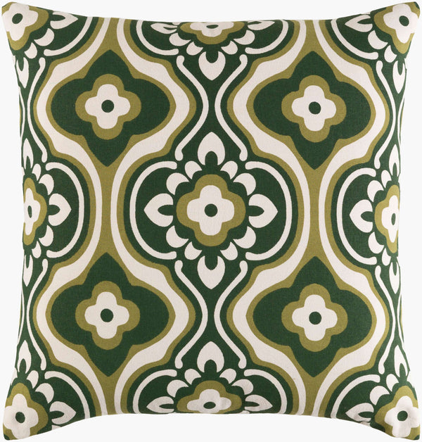 Surya Trudy 18" X 18" Cotton Accent Pillow - Durable, Stylish Decor Piece For Modern Home Revitalization Olive Cotton,Cotton Trud7151-1818d