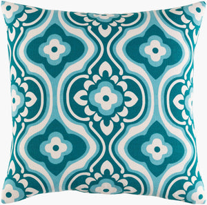 Surya Trudy 18" X 18" Cotton Accent Pillow - Durable, Stylish Decor Piece For Modern Home Revitalization Green Cotton,Cotton Trud7152-1818
